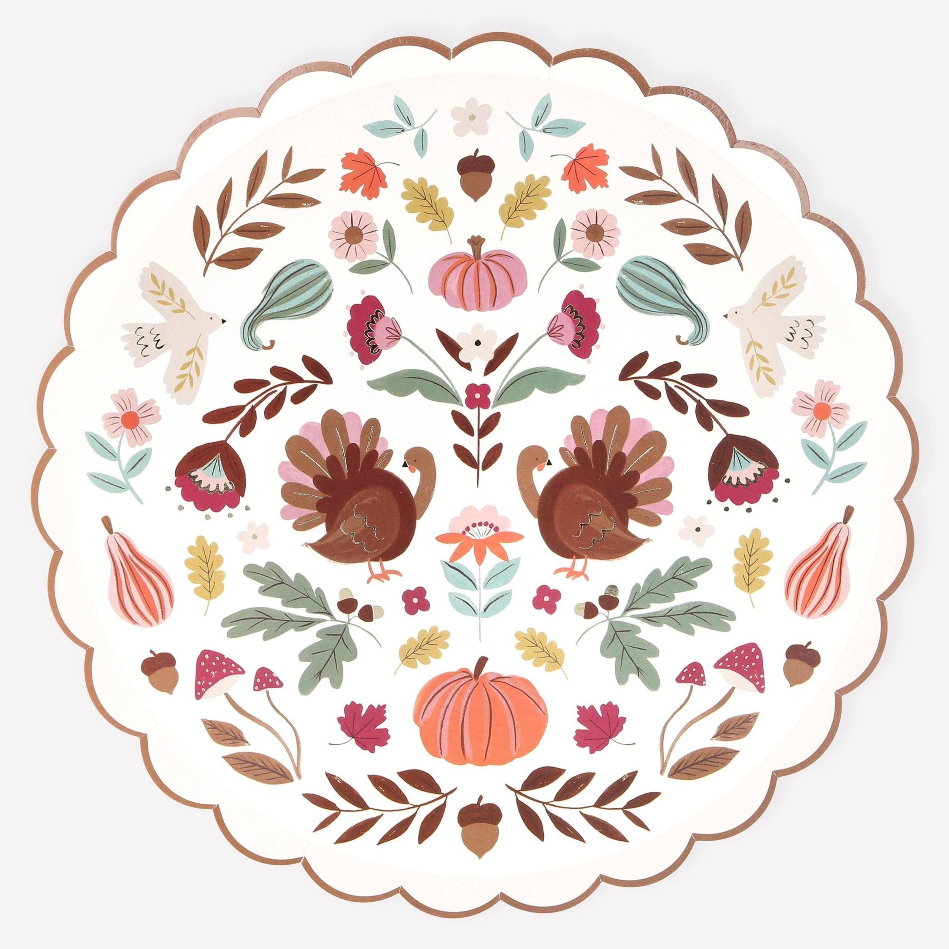 Folk Fall Dinner Plates - La Vie Est Belle
