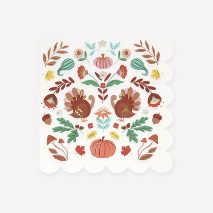 Folk Fall Large Napkins - La Vie Est Belle