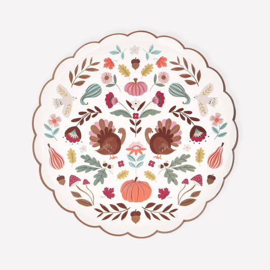 Folk Fall Side Plates - La Vie Est Belle