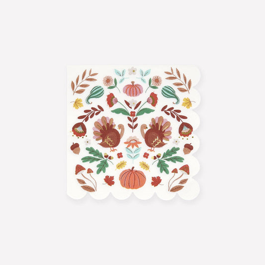 Folk Fall Small Napkins - La Vie Est Belle