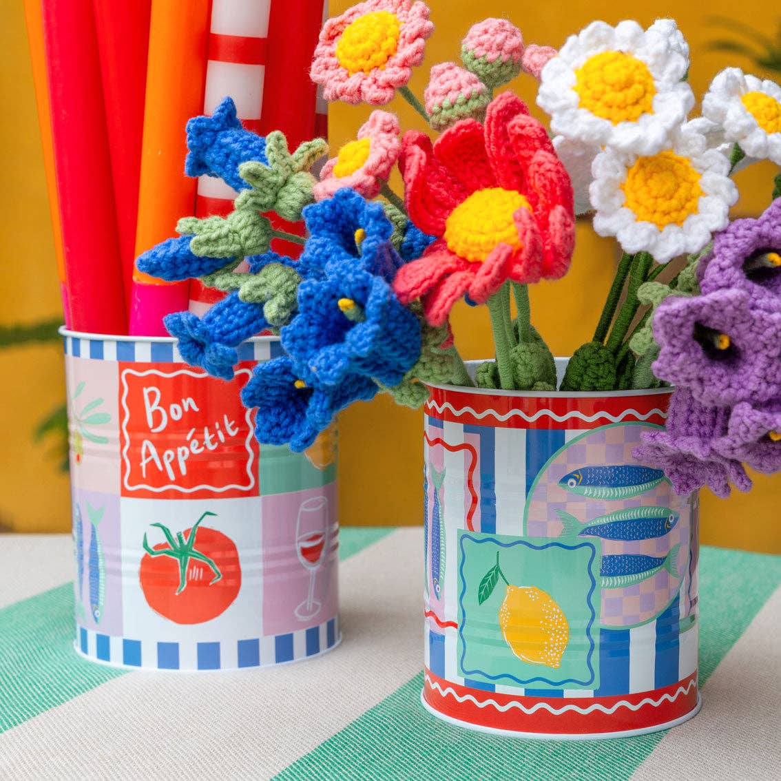 Food Icons Recyclable Storage Tins - 2 Sizes - La Vie Est Belle