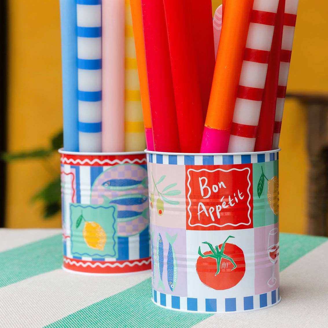 Food Icons Recyclable Storage Tins - 2 Sizes - La Vie Est Belle