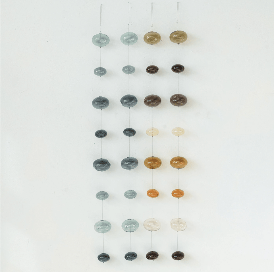 <For Store, Pick-Up or Local Delivery Purchase Only> Brown Hand-Blown Glass Bubble Garland - La Vie Est Belle