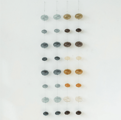 <For Store, Pick-Up or Local Delivery Purchase Only> Brown Hand-Blown Glass Bubble Garland - La Vie Est Belle