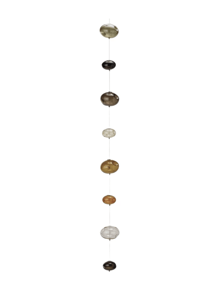 <For Store, Pick-Up or Local Delivery Purchase Only> Brown Hand-Blown Glass Bubble Garland - La Vie Est Belle