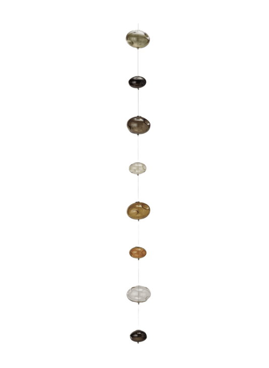 <For Store, Pick-Up or Local Delivery Purchase Only> Brown Hand-Blown Glass Bubble Garland - La Vie Est Belle