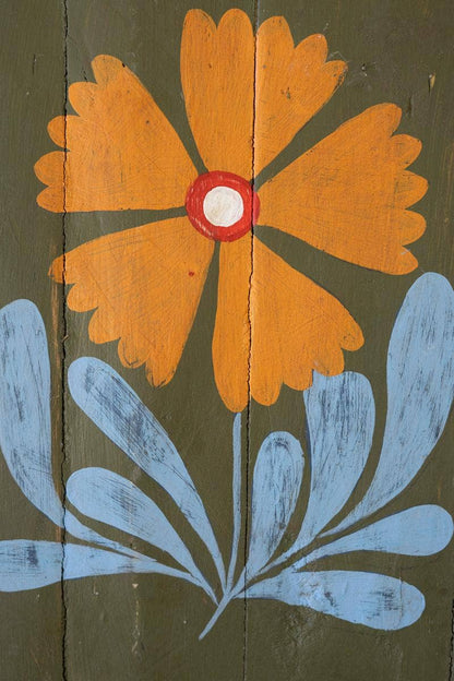 Four Hand Painted Florals On Recycled Wood Panels - La Vie Est Belle