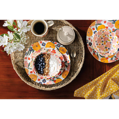 Full Bloom Melamine Dinner Plate - La Vie Est Belle