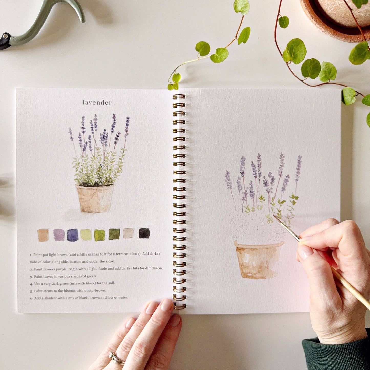 Garden Watercolor Workbook - La Vie Est Belle