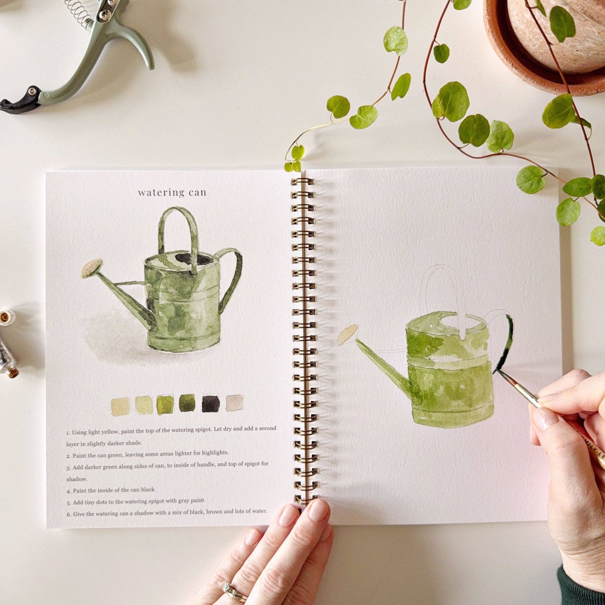 Garden Watercolor Workbook - La Vie Est Belle