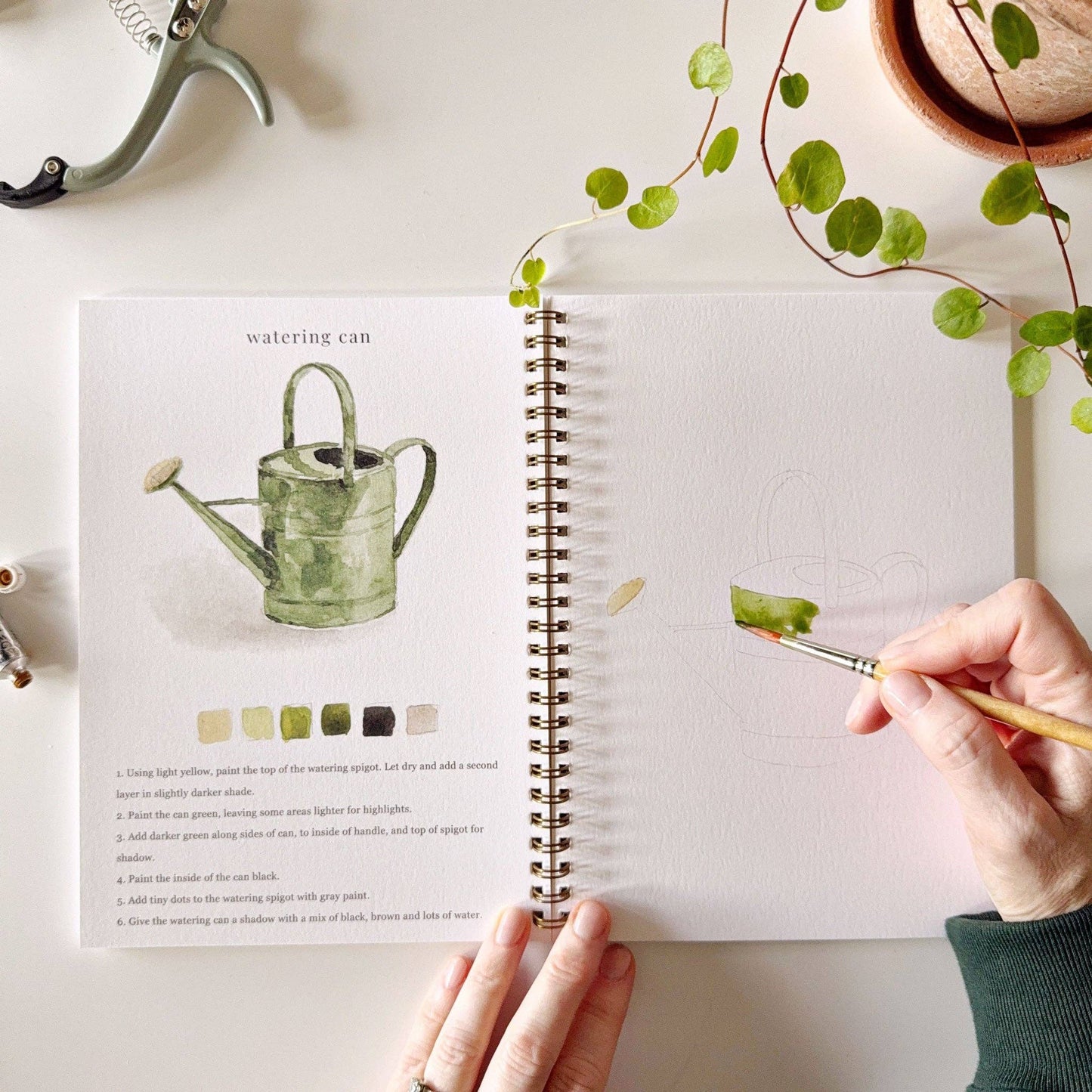 Garden Watercolor Workbook - La Vie Est Belle