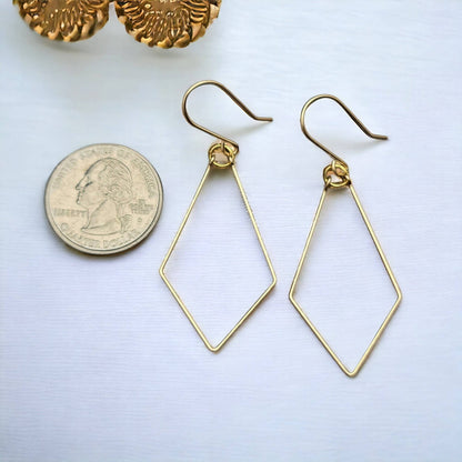 Geometric Dangle Earrings - La Vie Est Belle