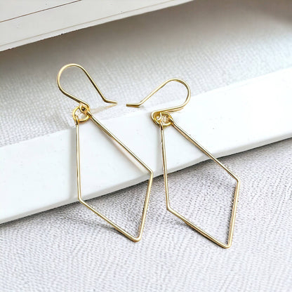 Geometric Dangle Earrings - La Vie Est Belle