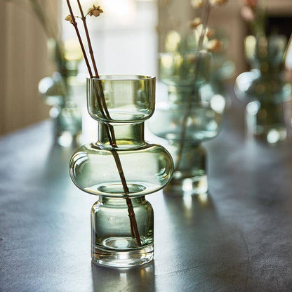 Glass Bubble Vase - Green - La Vie Est Belle