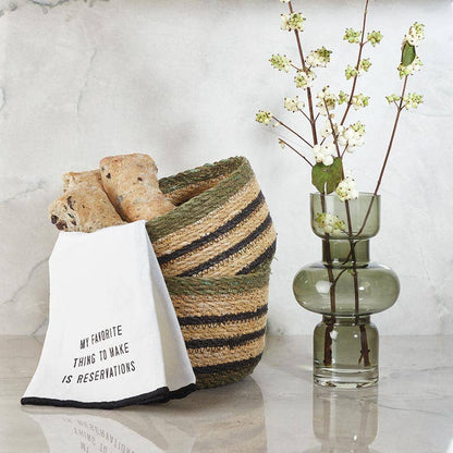 Glass Bubble Vase - Green - La Vie Est Belle