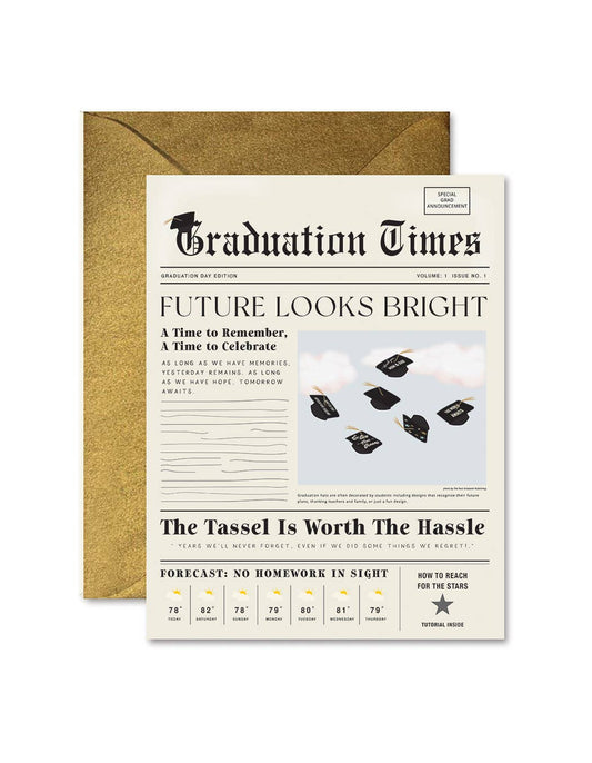 Graduation Times Greeting Card - La Vie Est Belle
