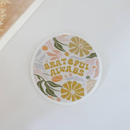 Grateful Always Decal Sticker - La Vie Est Belle