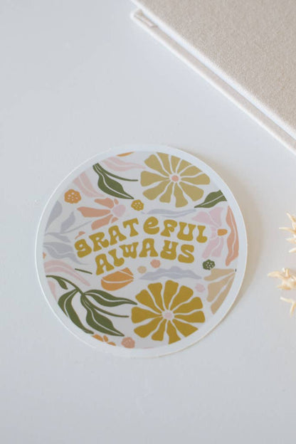 Grateful Always Decal Sticker - La Vie Est Belle