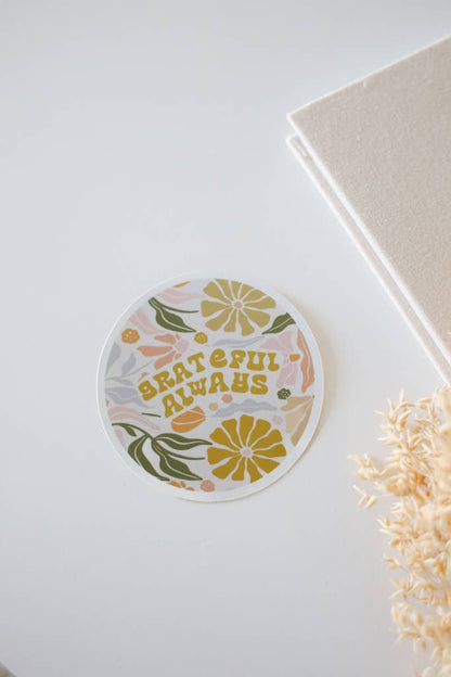 Grateful Always Decal Sticker - La Vie Est Belle