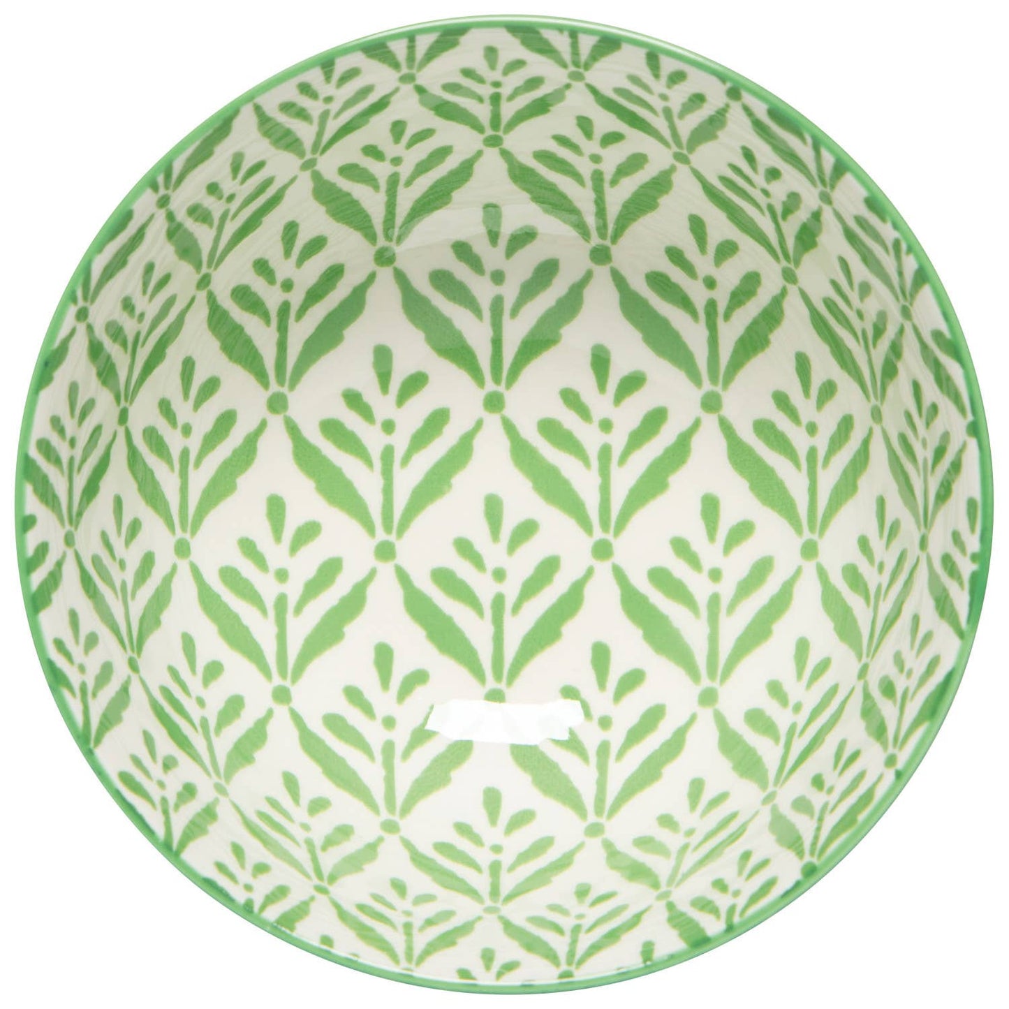 Green Leaf Stamped Bowl 4 inch - La Vie Est Belle