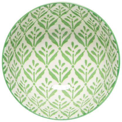 Green Leaf Stamped Bowl 4 inch - La Vie Est Belle