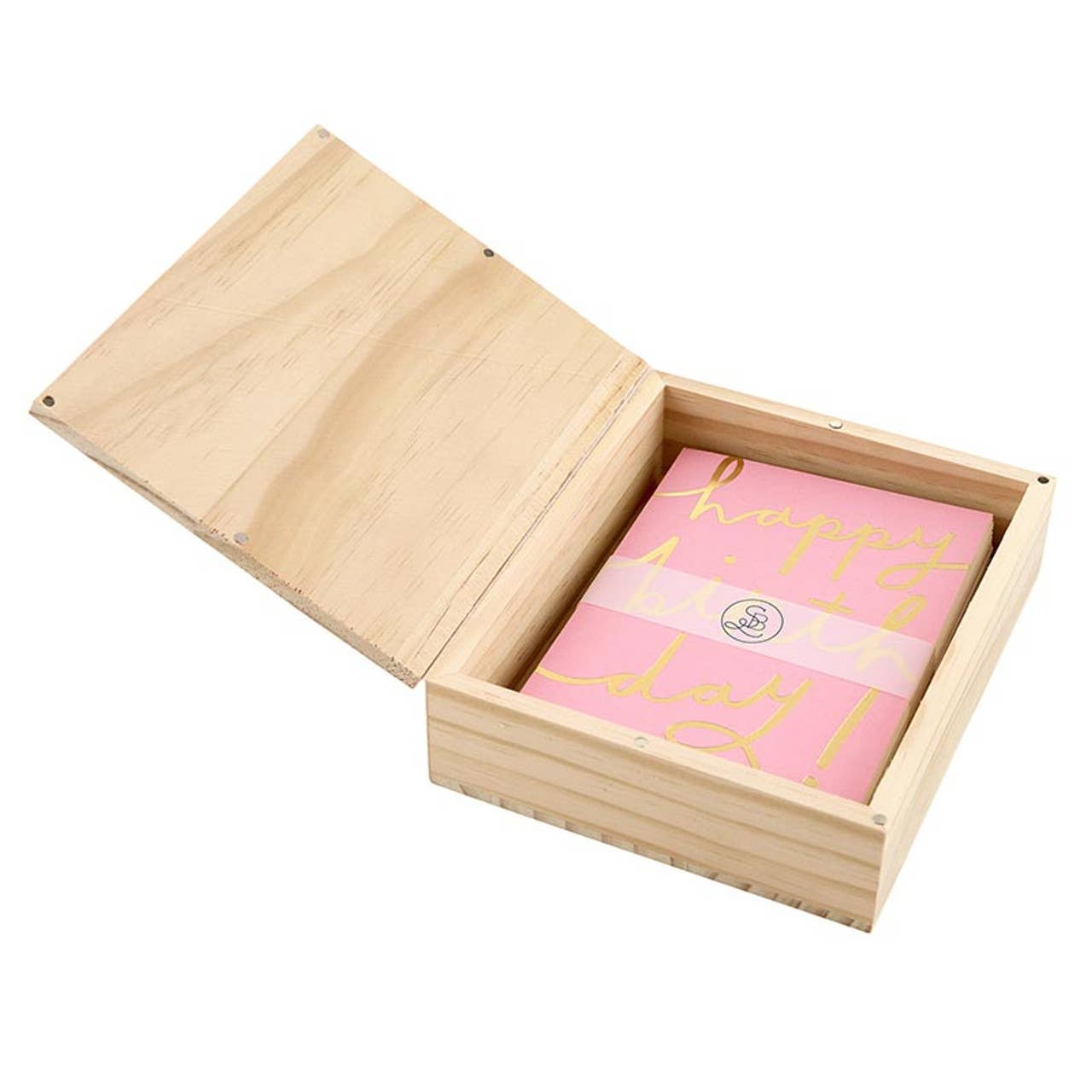 Greeting Card Set with Wood Box - Birthday - La Vie Est Belle