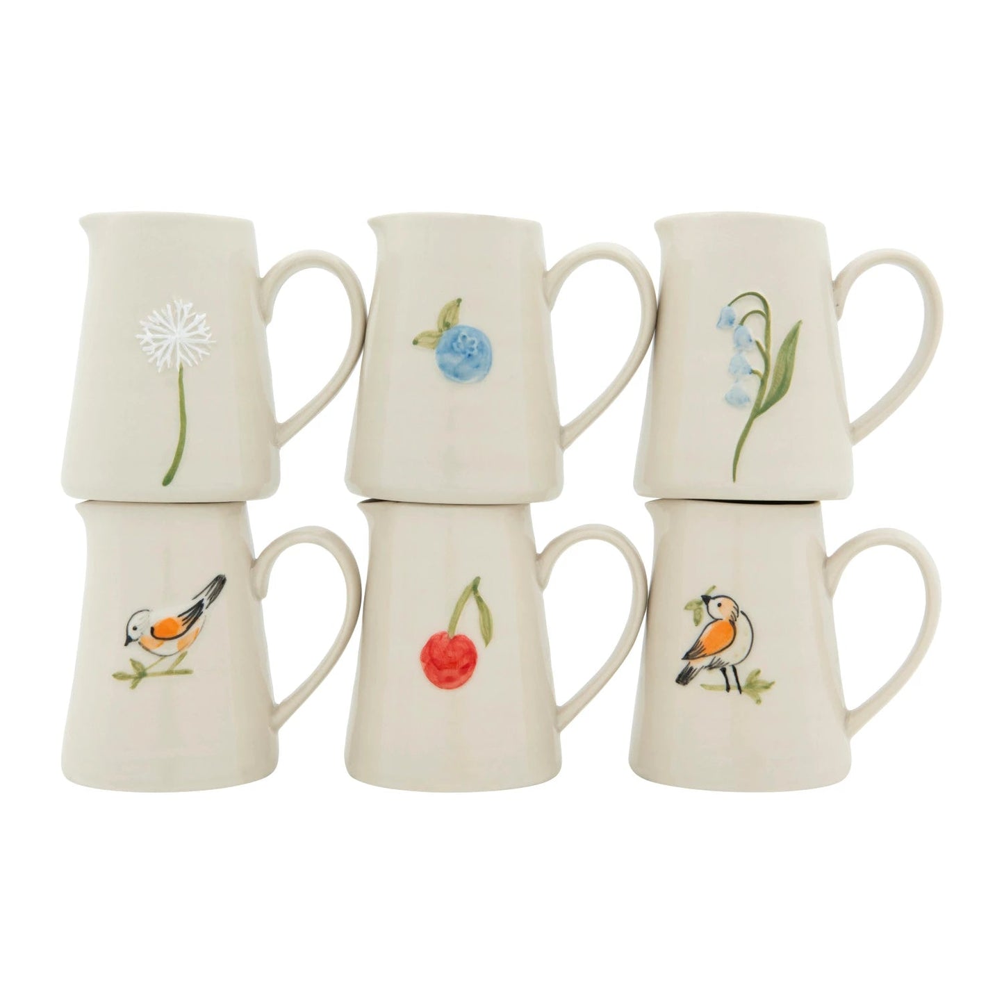 Hand - Painted Embossed Creamer, 6 Styles - La Vie Est Belle