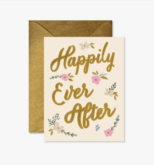 Happily Ever After Wedding Card - La Vie Est Belle