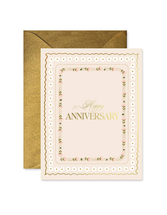Happy Anniversary Album Greeting Card - La Vie Est Belle