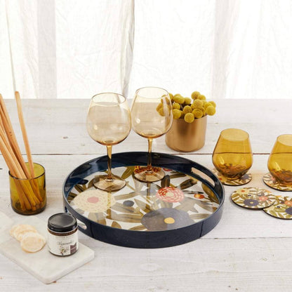 Harvest Sunshine 15 Inch Round Tray - La Vie Est Belle