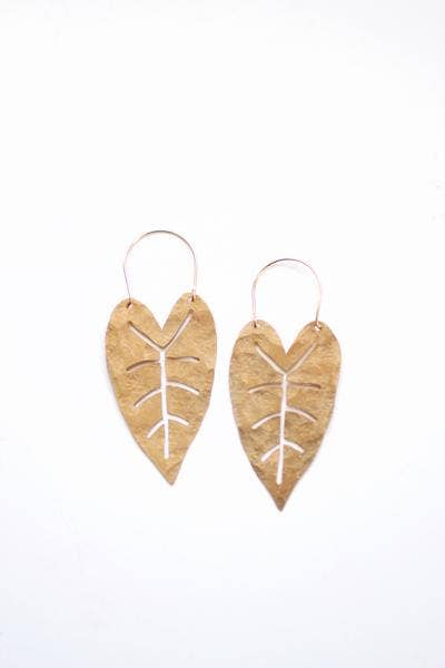 Heart Leaf Earrings - La Vie Est Belle