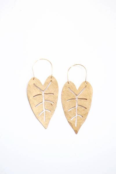 Heart Leaf Earrings - La Vie Est Belle