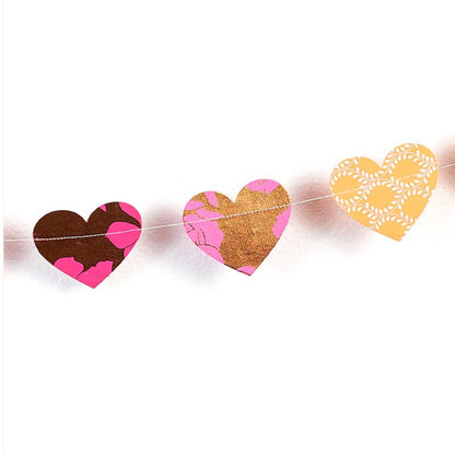 Hearts Recycled Paper Garland - La Vie Est Belle