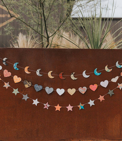 Hearts Recycled Paper Garland - La Vie Est Belle