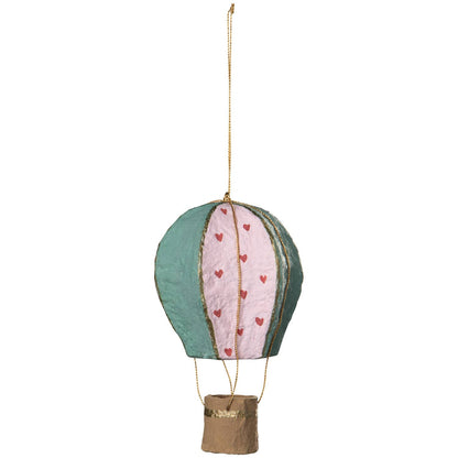 Hot Air Balloon Mache Ornaments, 2 Styles - La Vie Est Belle