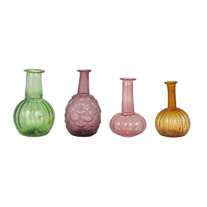 <In Store Purchase Only> Hand - Blown Recycled Glass Vases, 4 Styles - La Vie Est Belle