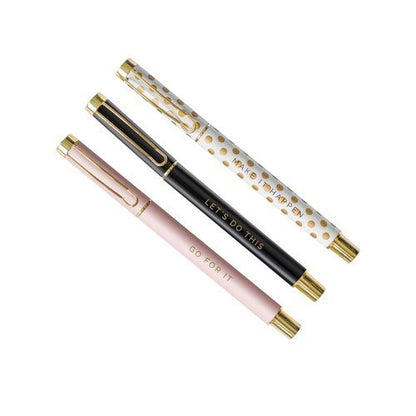 Inspirational Metal Pen Set - La Vie Est Belle