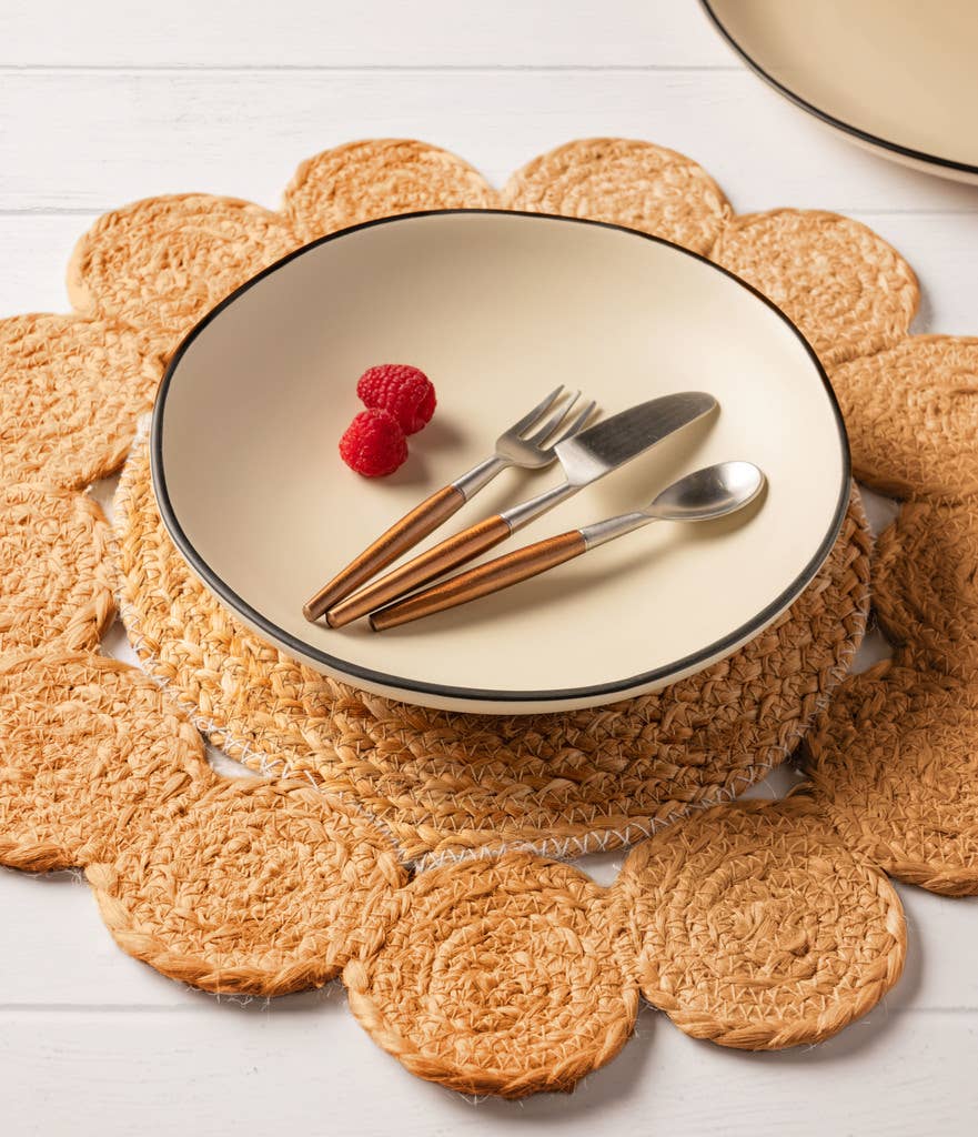 Jute Floral Placemat - La Vie Est Belle