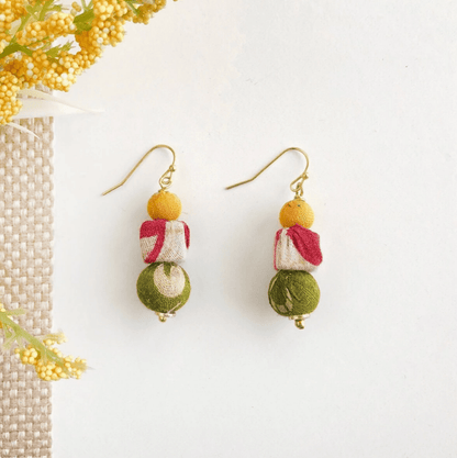 Kantha Shapes Drop Earrings - La Vie Est Belle