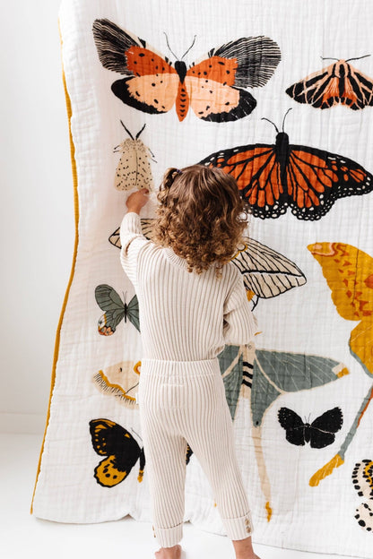Large Butterfly Collector Throw Blanket - La Vie Est Belle