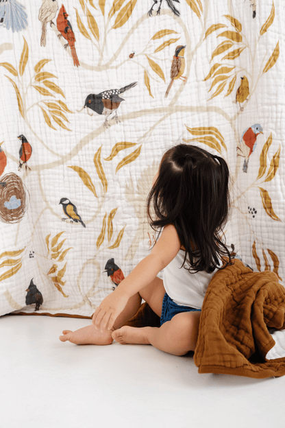 Large For the Birds Throw Blanket - La Vie Est Belle