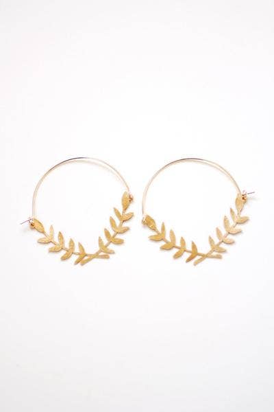 Lauren Wreath Hoop Earrings - La Vie Est Belle