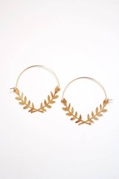 Lauren Wreath Hoop Earrings - La Vie Est Belle