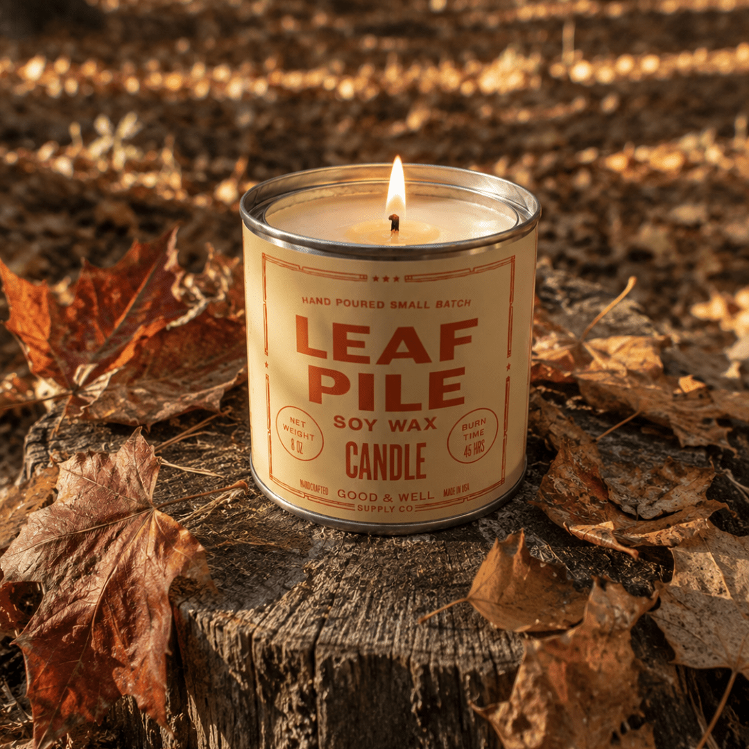 Leaf Pile Soy Candle - Fall Collection - La Vie Est Belle