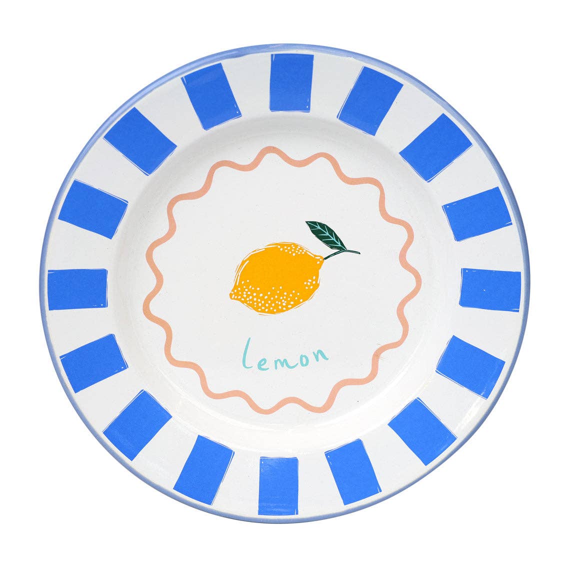 Lemon Enamel Plate - La Vie Est Belle
