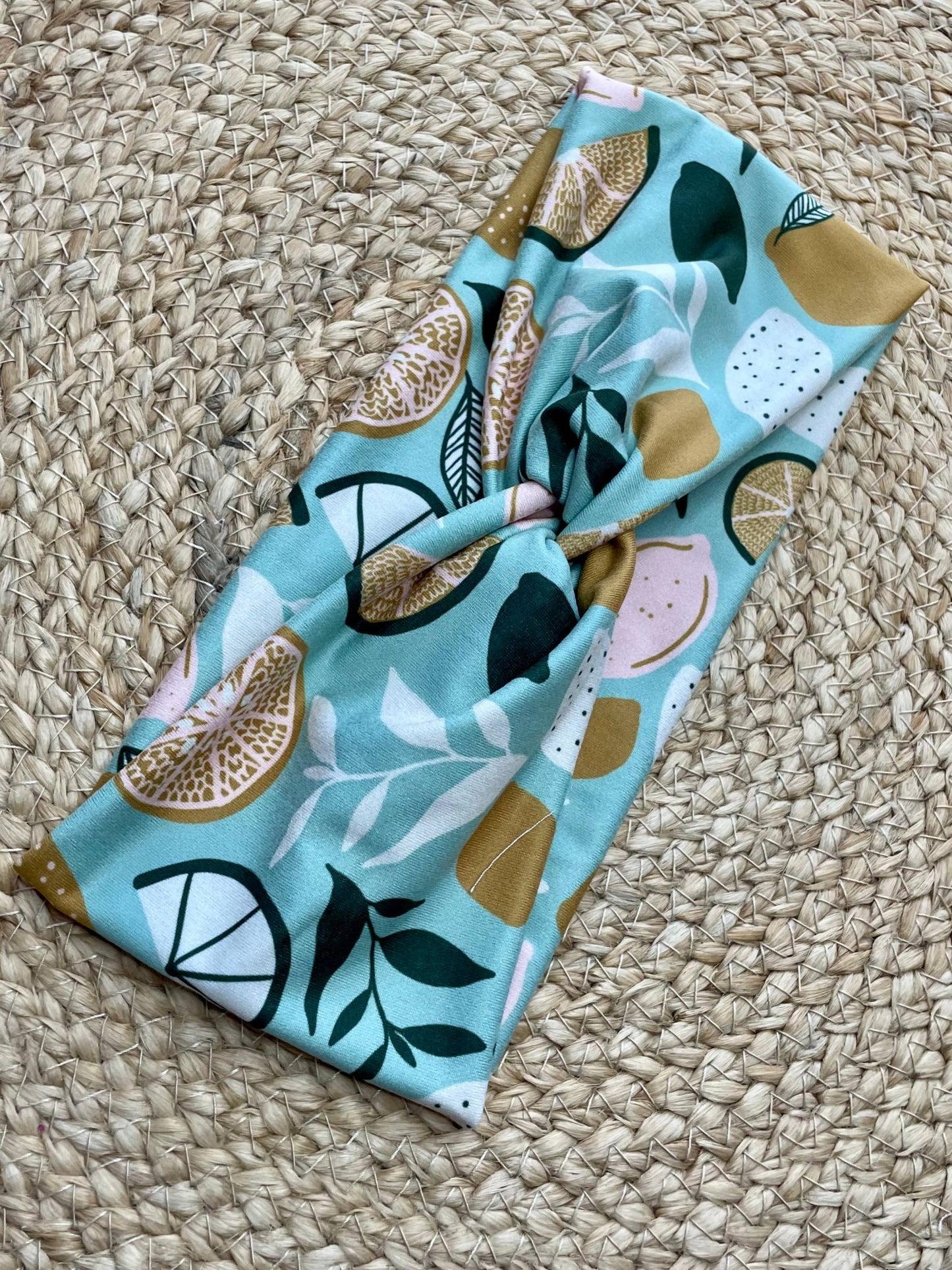 Lemon Lime Knit Twist Headband - La Vie Est Belle
