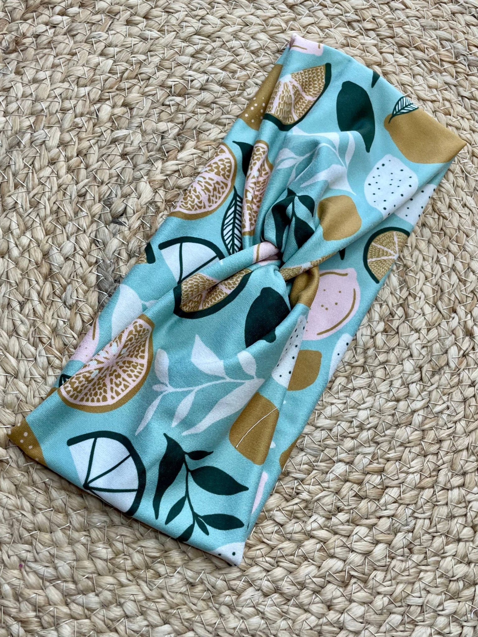 Lemon Lime Knit Twist Headband - La Vie Est Belle