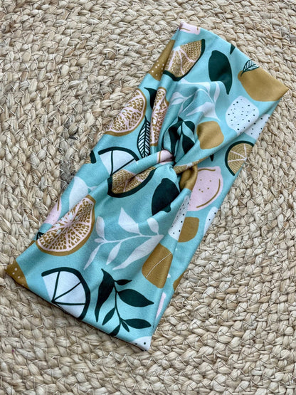 Lemon Lime Knit Twist Headband - La Vie Est Belle