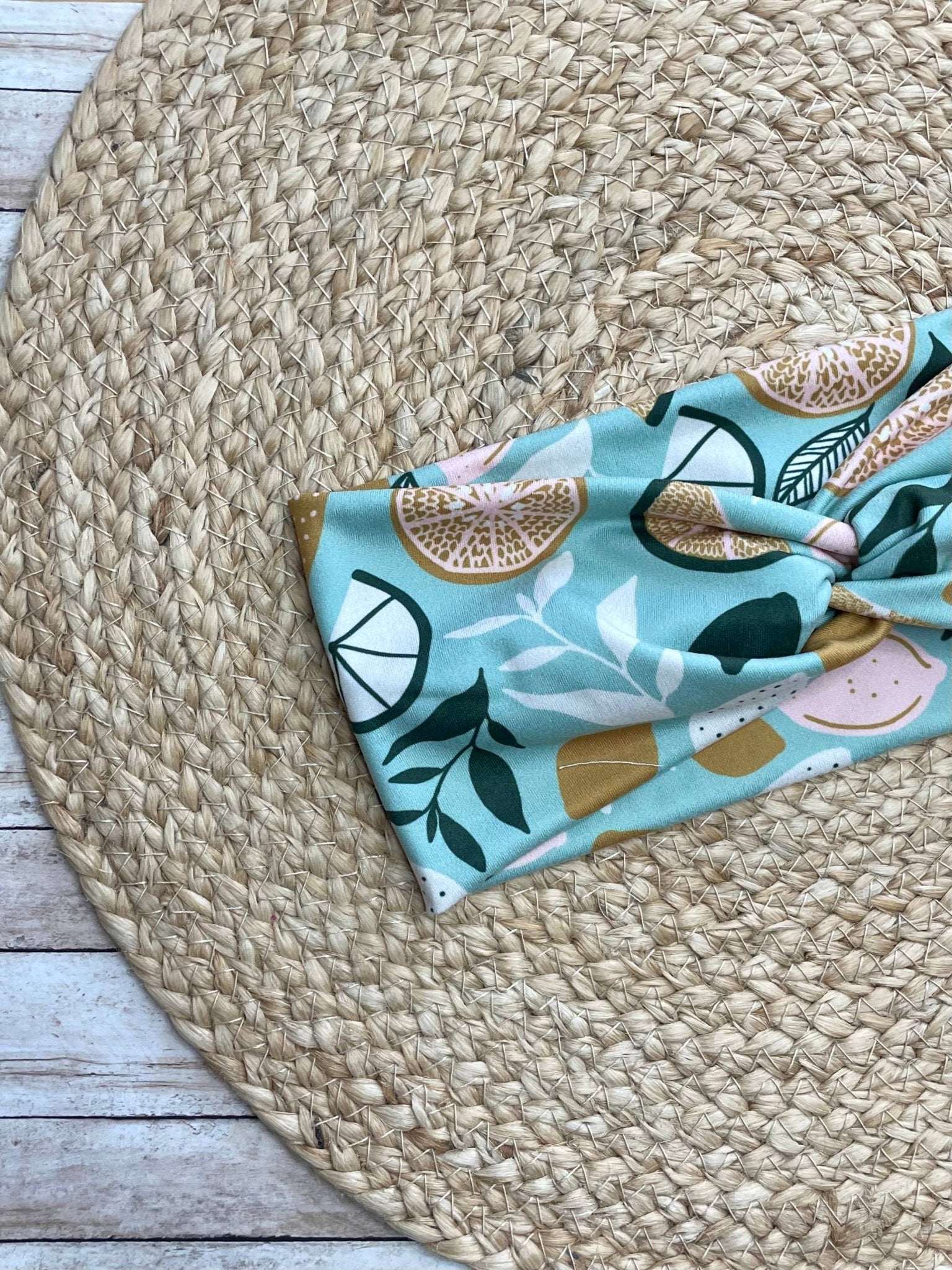 Lemon Lime Knit Twist Headband - La Vie Est Belle