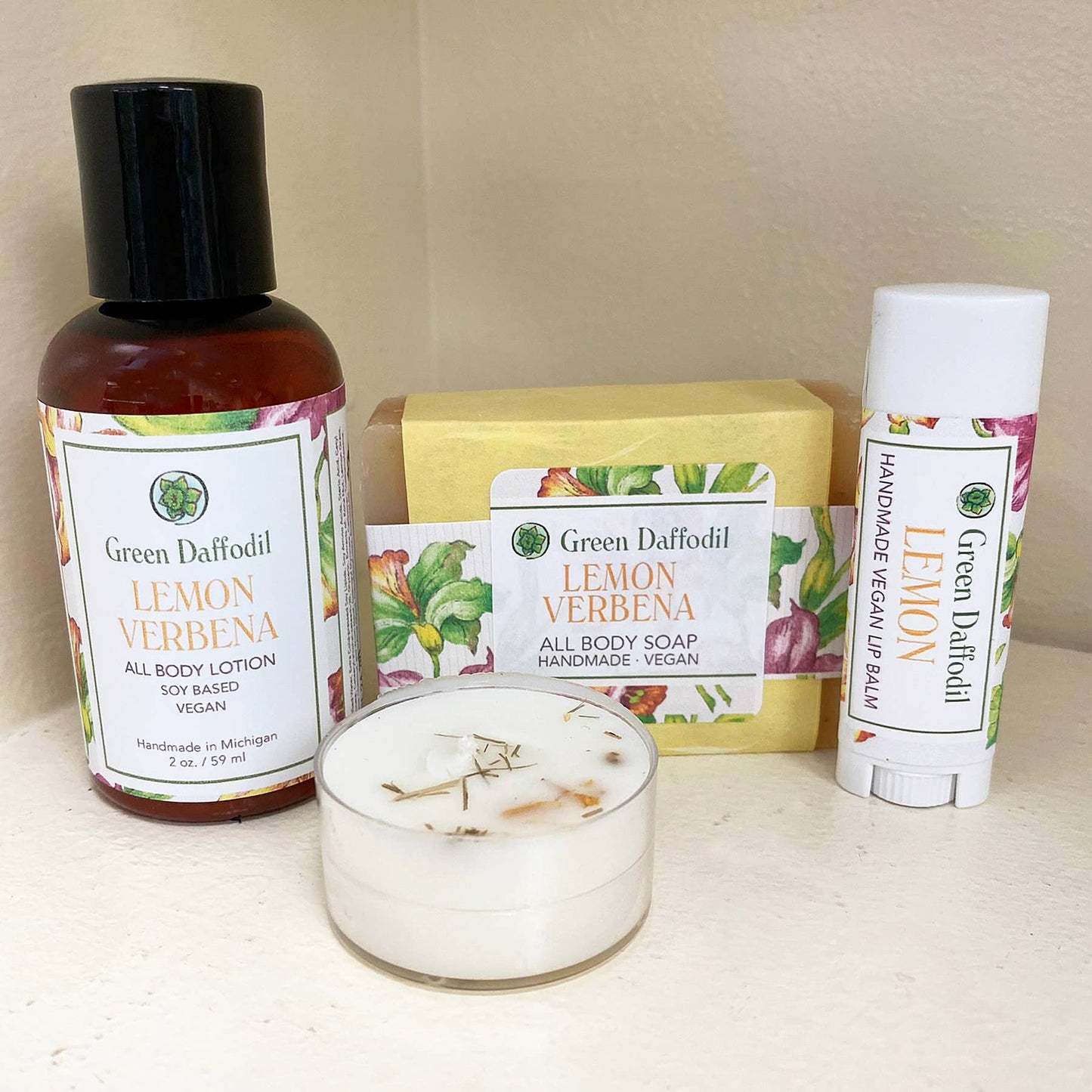 Lemon Verbena Organdy Quartet Gift Set - La Vie Est Belle